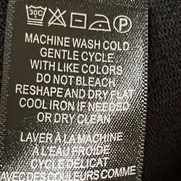 Adrianna Papell longsleeved black sweater/top, ribbed knit, size large - Picture 7 of 7